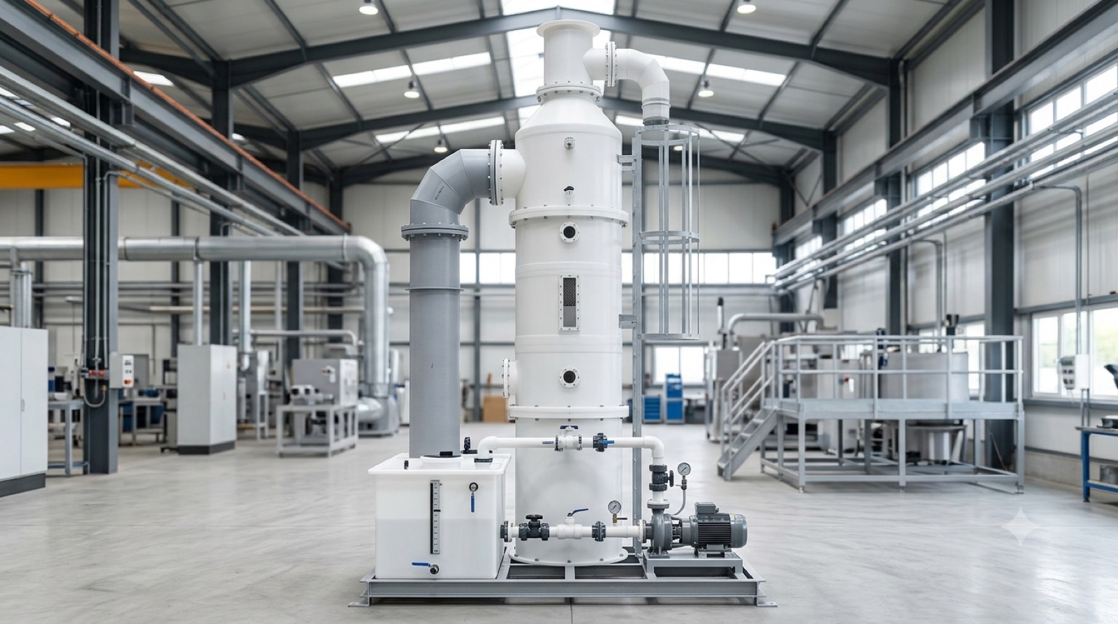 Acid mist purification tower