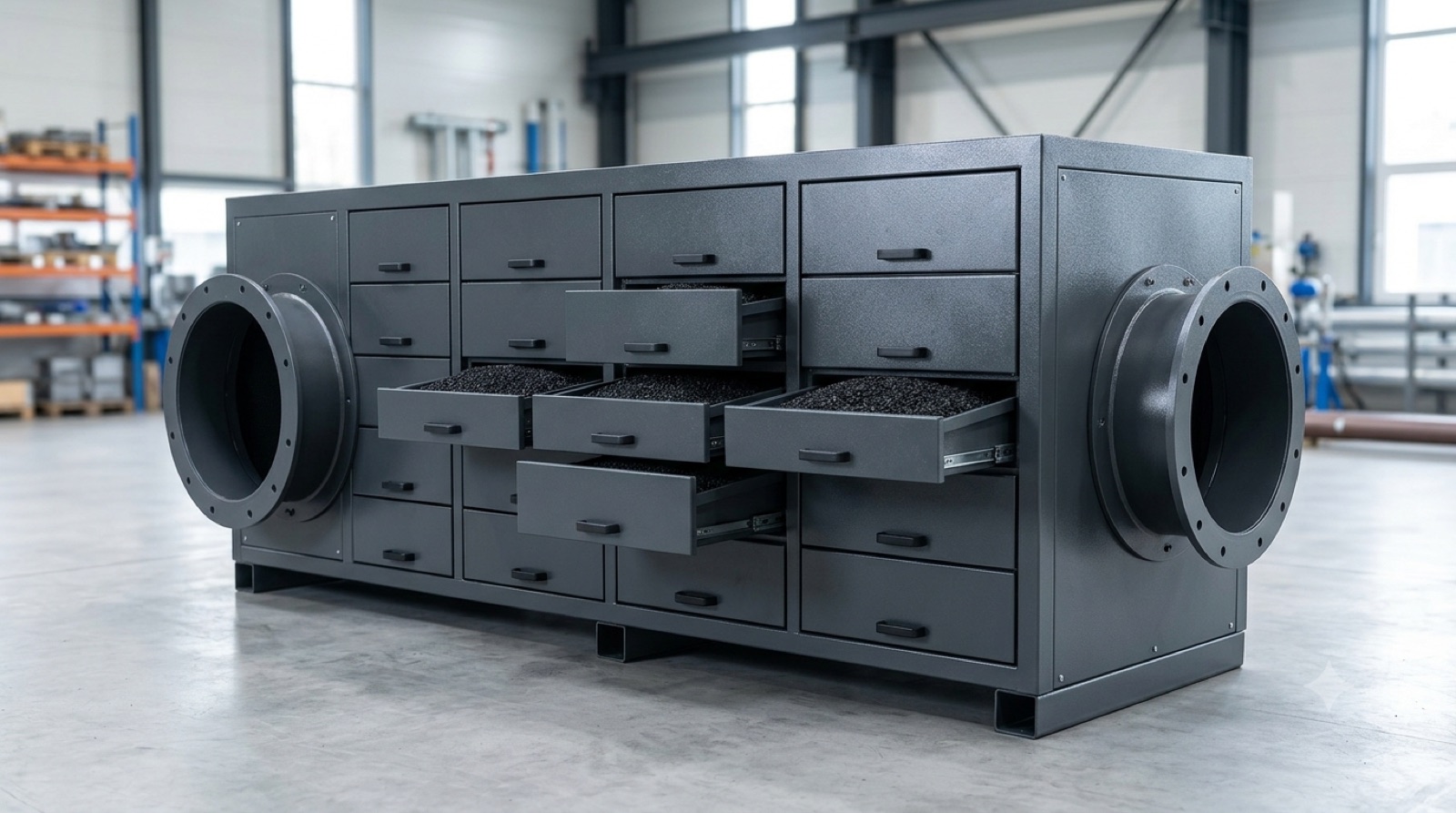 Activated carbon adsorption unit